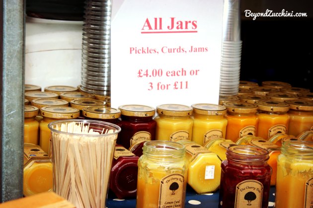 Fruit curds by "The Somerset Ploughmen" at the London Real Food Market