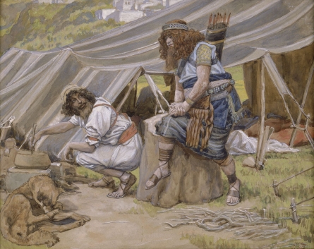 Tissot's version of the "Mess of Pottage"