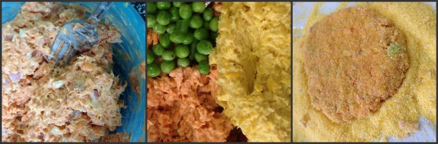 Collage 2 salmon cakes