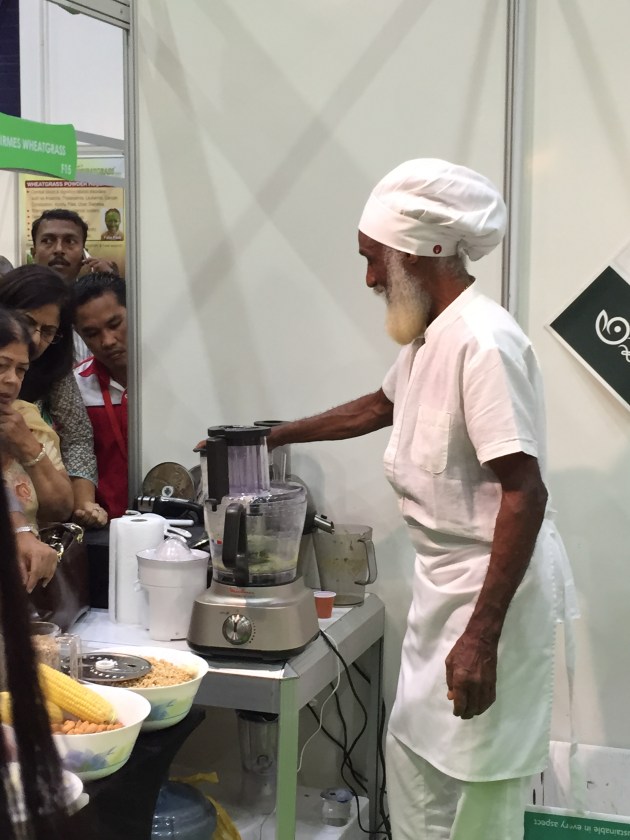 Crowds surrounding Dr. Aris Latham again