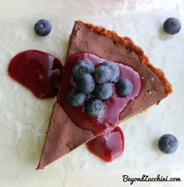 vegan chocolate berry tart
